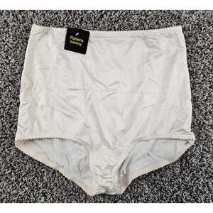 1980s Bali Panties Satin Brief Shaper Something Else Sissy 4X Granny Panty NEW